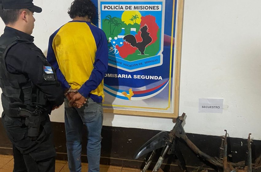 Detuvieron a un hombre y recuperaron una motocicleta robada