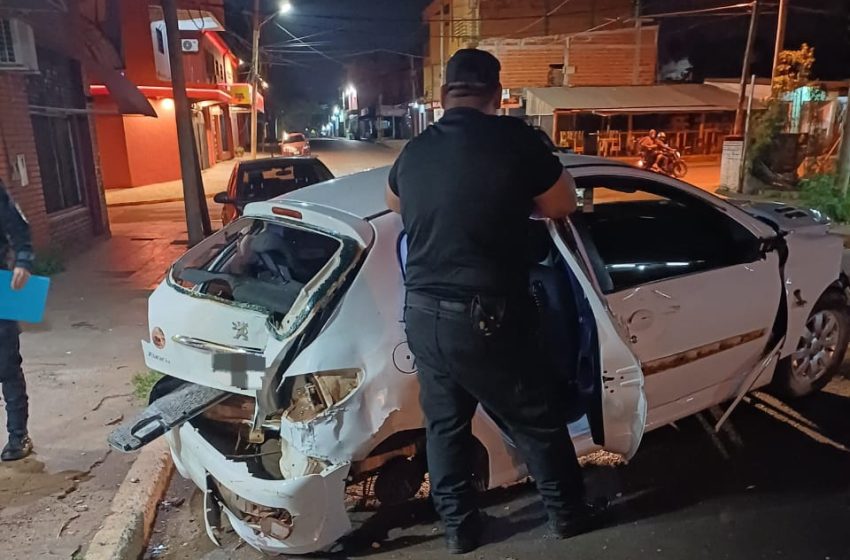  Choque de vehículos en Puerto Iguazú dejó una persona lesionada
