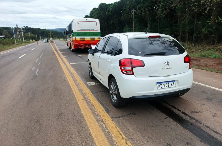  Accidente en Puerto Piray: un herido leve tras colisión entre automóvil y ómnibus