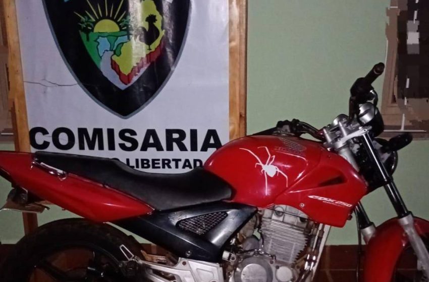  Recuperaron en Puerto Libertad una motocicleta que fue robada en Brasil
