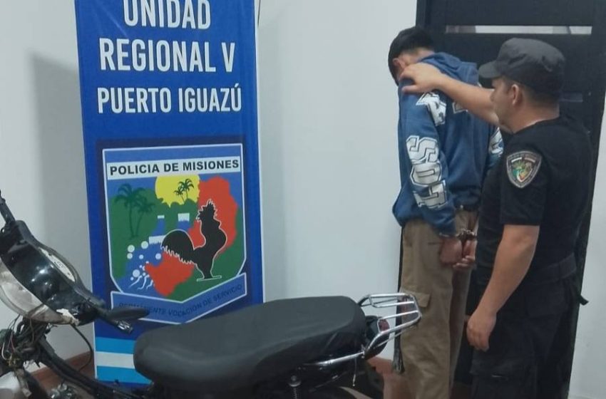  Demoran a motociclista con rodado robado en operativo de control