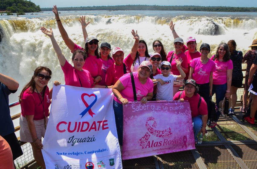  El parque se vistió de rosa