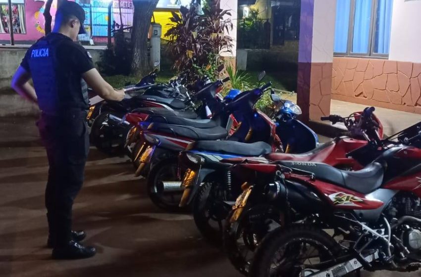  Intensifican controles policiales en Iguazú y Wanda: secuestraron motocicletas y detuvieron a cuatro personas