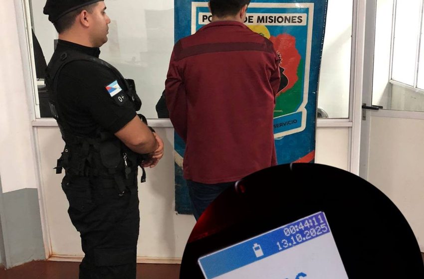 Conducía con alcohol en sangre, colisionó contra un camión y terminó detenido