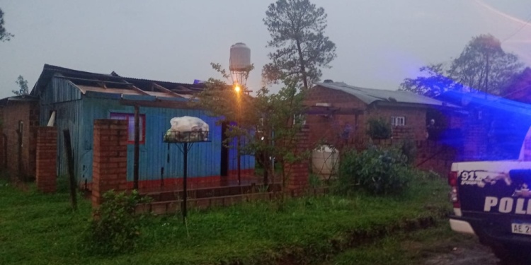  Misiones: El temporal provocó voladuras de techos y caída de árboles y postes