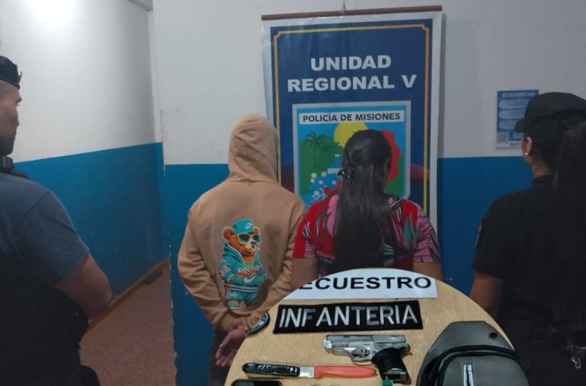  Puerto Iguazú: detienen a un joven por el robo de un celular y en otro operativo retienen a un menor con elementos peligrosos