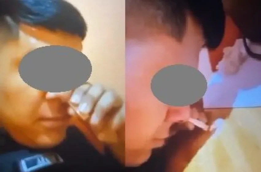  Apartaron al policía que se grabó aspirando cocaína y lo difundió por WhatsApp