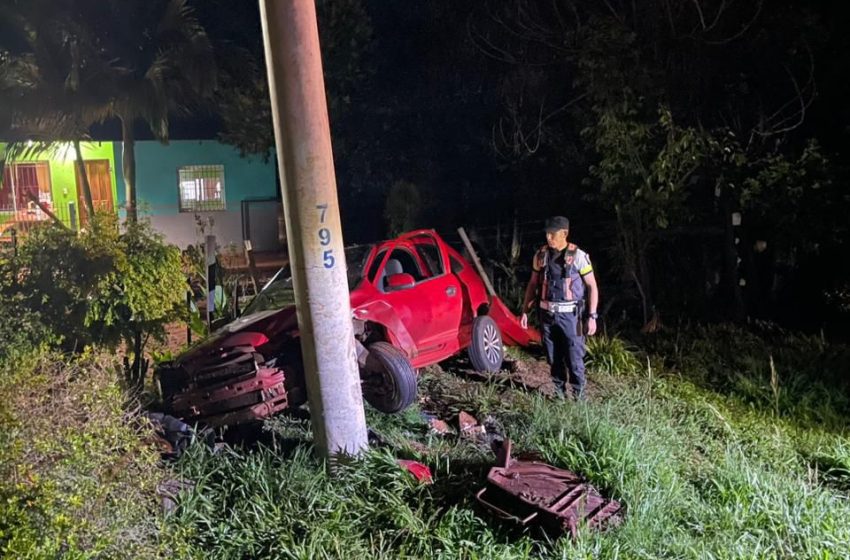  Comandante Andresito: Despiste vehicular dejó una mujer lesionada en la Ruta Provincial 19