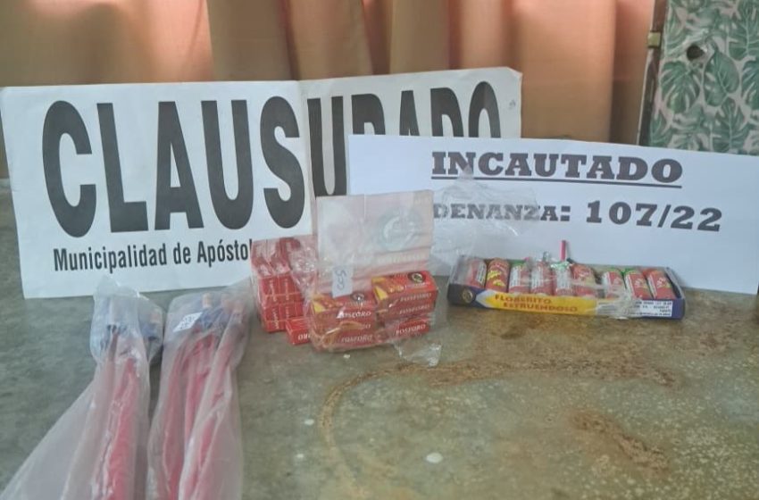  Controles y concientización: policías detectaron venta irregular de pirotecnia en comercios de la provincia