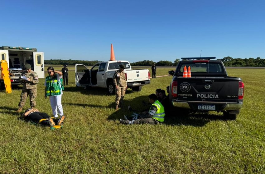  Simulacro de emergencia aérea en el Aeropuerto Internacional de Iguazú