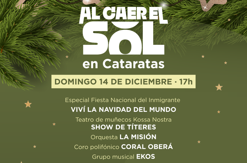  Cataratas vibra al caer el sol: cierre cultural del año