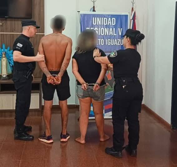  “Peppa” y su pareja fueron detenidos tras intentar asaltar con un machete a un vecino de Puerto Iguazú