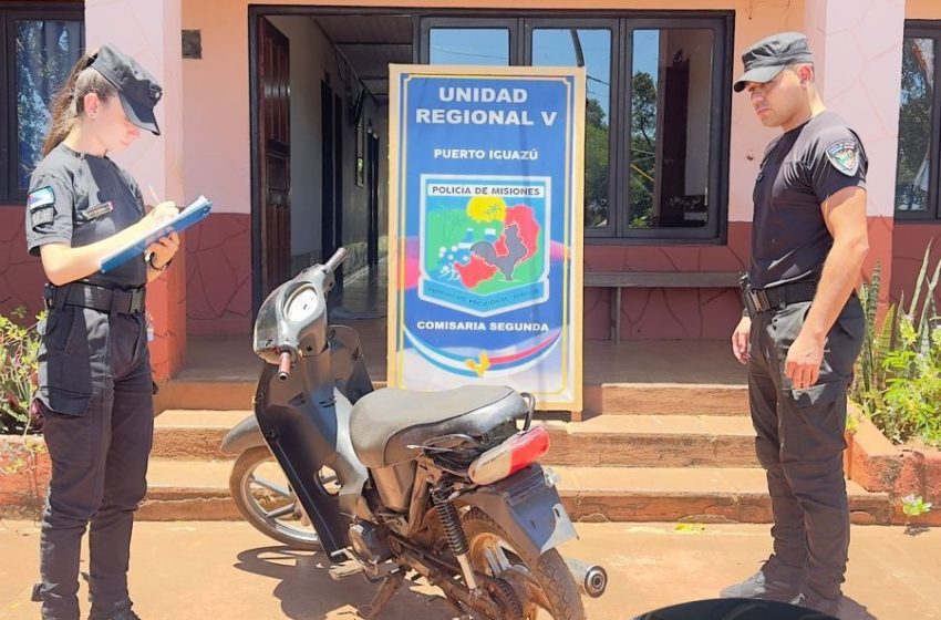  Interceptaron un vehículo que transportaba una motocicleta con pedido de secuestro vigente