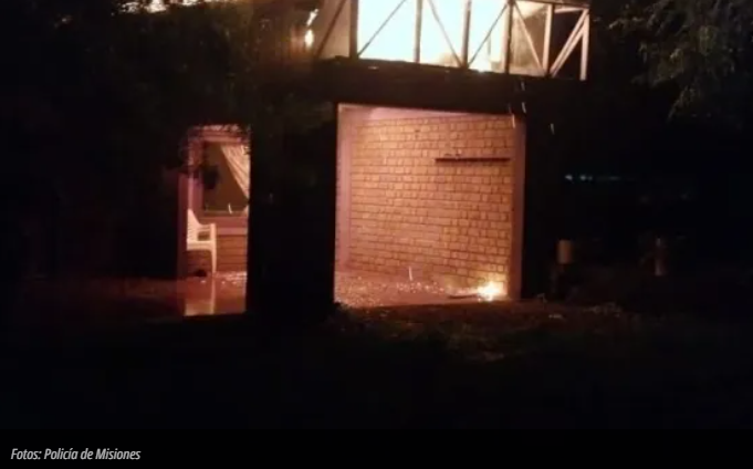  Atacó a su ex pareja, incendió la casa de ambos y terminó detenido