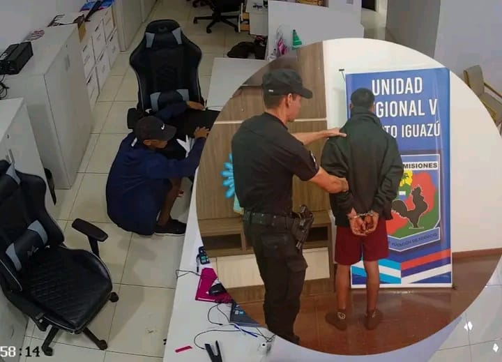  Rápido operativo policial permitió la detención de un sospechoso por robo en pleno centro