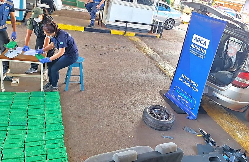  Frenaron el ingreso de 100 kilos de droga de Brasil a través de Irigoyen