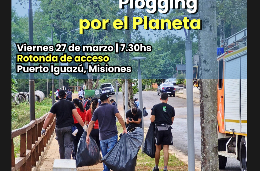  Puerto Iguazú se suma a «La Hora del Planeta» con una jornada de limpieza