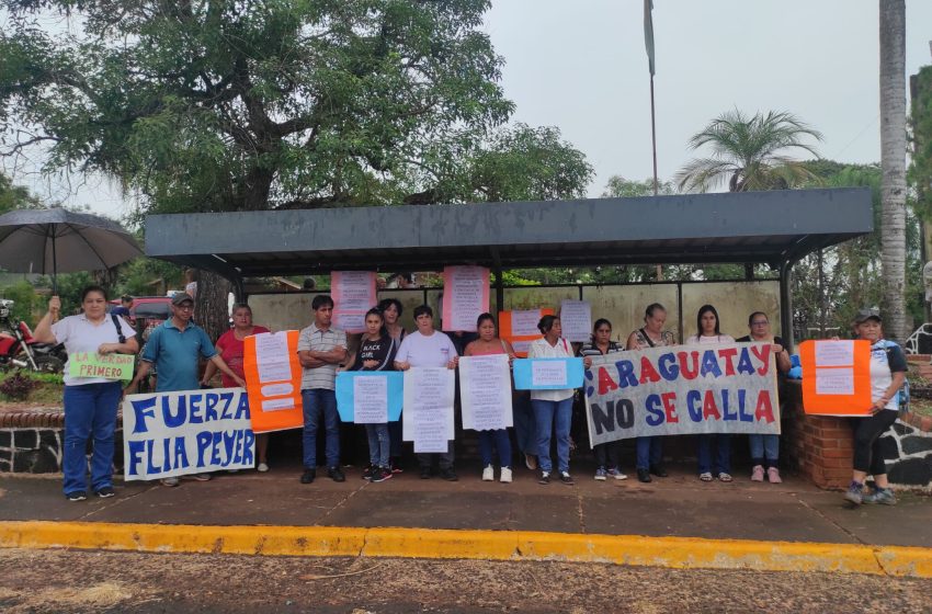  “Es un hecho armado, confiamos en su inocencia”: Vecinos se movilizan en Caraguatay para respaldar al intendente Mario Peyer
