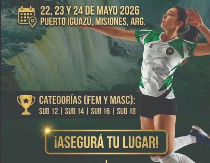  Iguazú se prepara para un torneo internacional de vóley