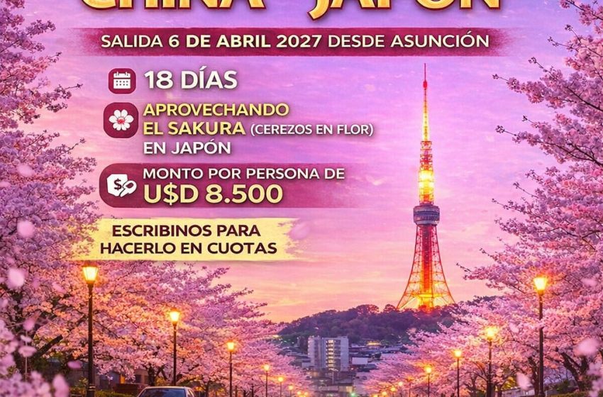  Turismo internacional: lanzan paquete a China, Japón y Brasil