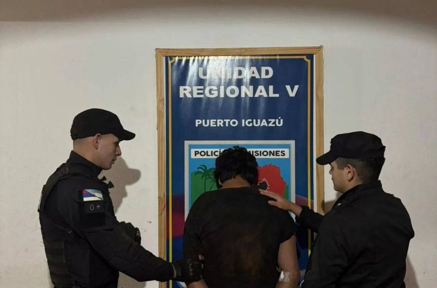  Amenazó a su madre con un cuchillo, agredió a policías y terminó detenido en Iguazú