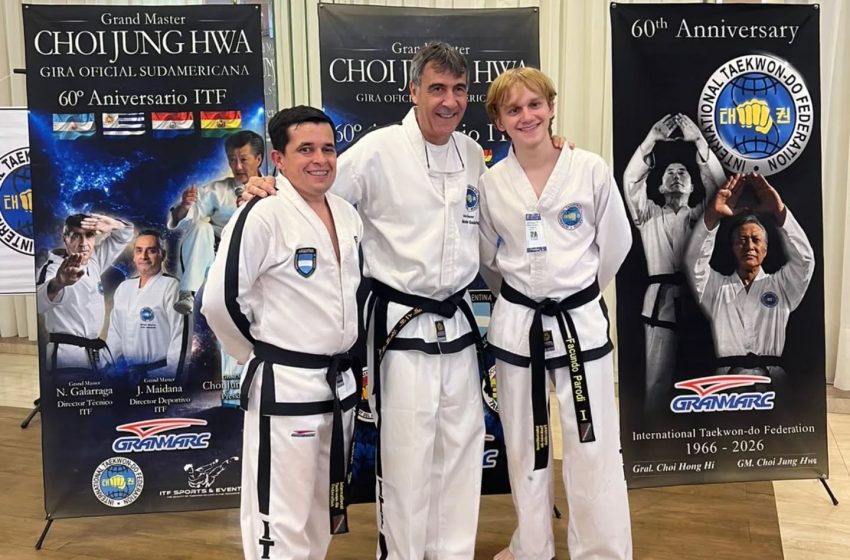  Taekwondo: Darío Núñez destacó la visita del heredero de la disciplina y se prepara para nuevos torneos