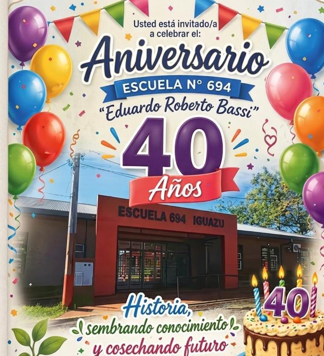 La Escuela 694 celebra sus 40 años con un acto, peña folklórica y un pedido solidario a la comunidad imagen-11