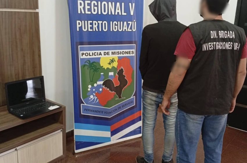  Captado por cámaras, fue detenido horas después con lo robado de un comercio en Puerto Iguazú