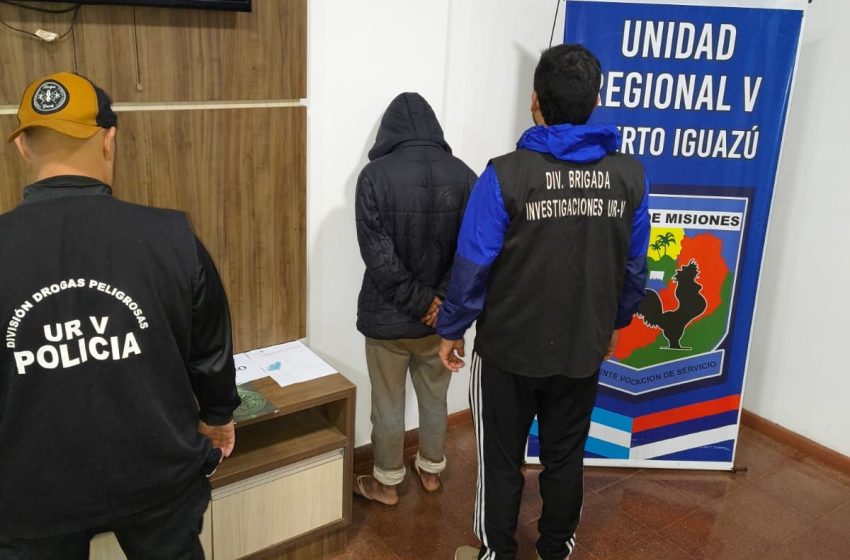  Dealer se movía durante la noche con dosis de cocaína para el narcomenudeo y fue atrapado por investigadores en Iguazú