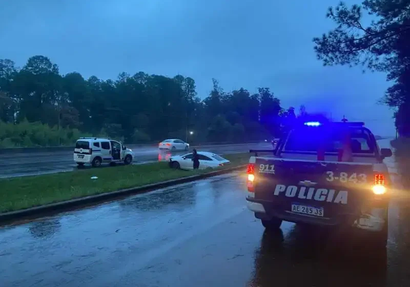  Perdió el control y despistó sobre la Ruta Nacional 12