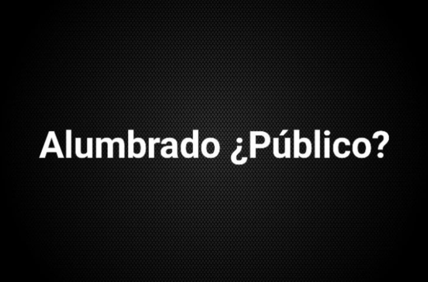  Alejandro Verón cuestionó a sus pares por el alumbrado público: “Se lavan las manos”