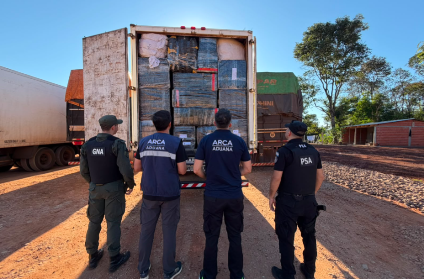  Contrabando: seis detenidos y mercadería incautada por $1.500 millones
