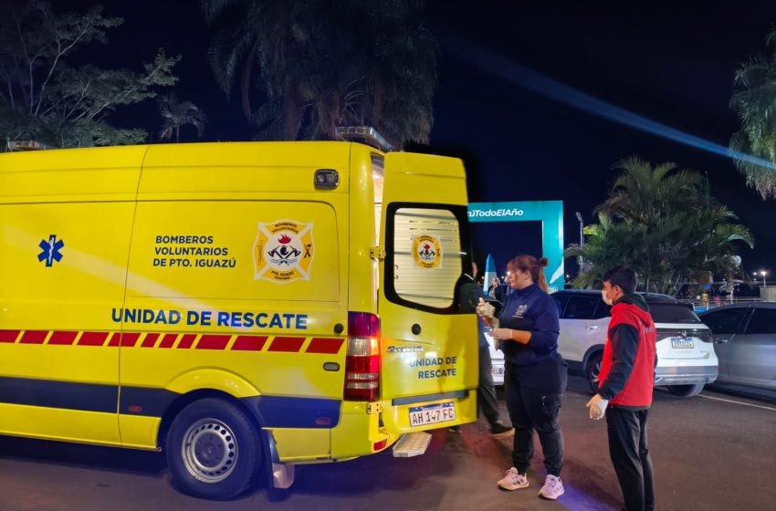  Bomberos Voluntarios de Iguazú asistieron a una turista australiana tras una caída