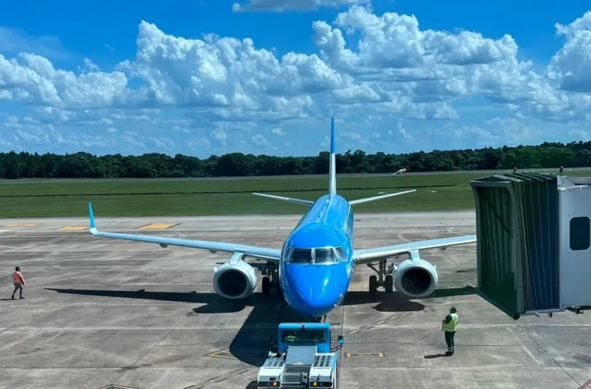  Fuerte caída en el tráfico aéreo en Iguazú y Posadas
