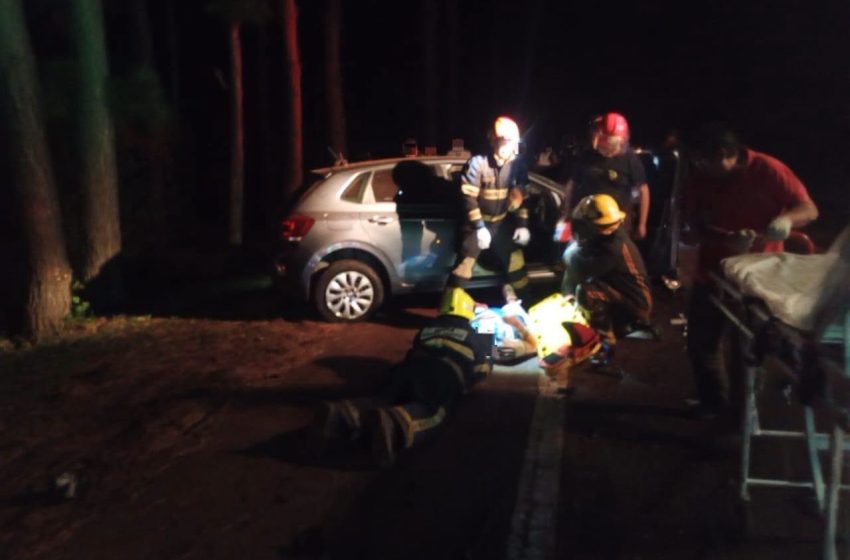  Choque frontal sobre la Ruta Nacional 12 dejó dos víctimas fatales y una mujer gravemente herida