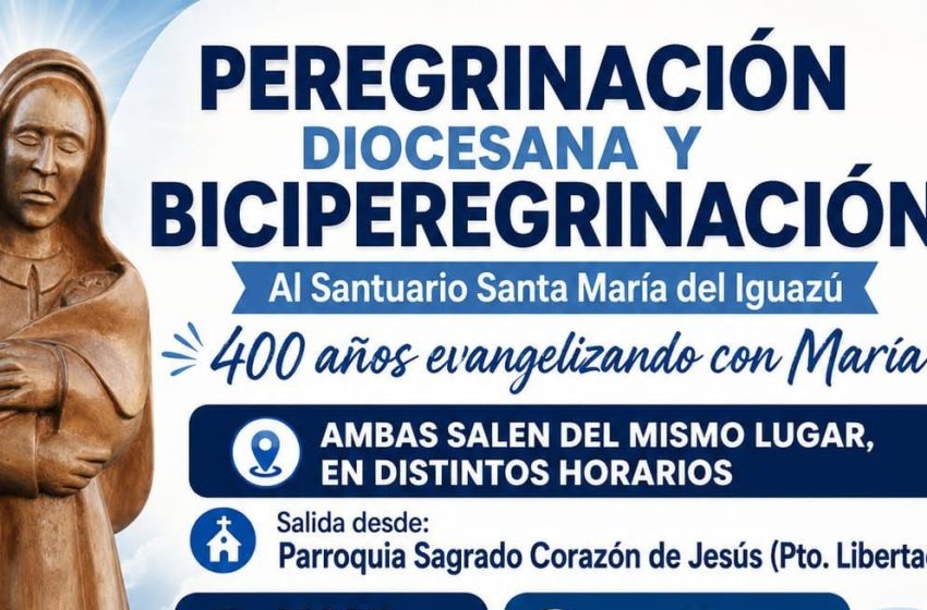  Puerto Iguazú se prepara para la 39ª Peregrinación Diocesana a Santa María del Iguazú