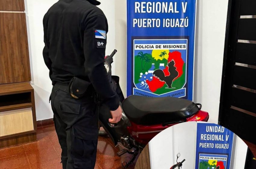  Denunció el robó de su moto, pero ya habían recuperado los vecinos del barrio
