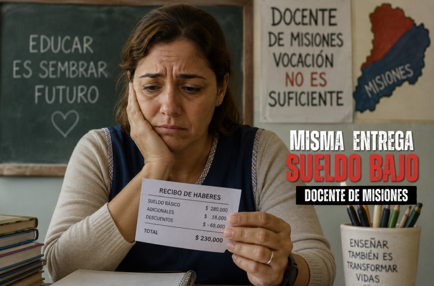  Los sueldos más bajos para la maestra de grado están en Misiones