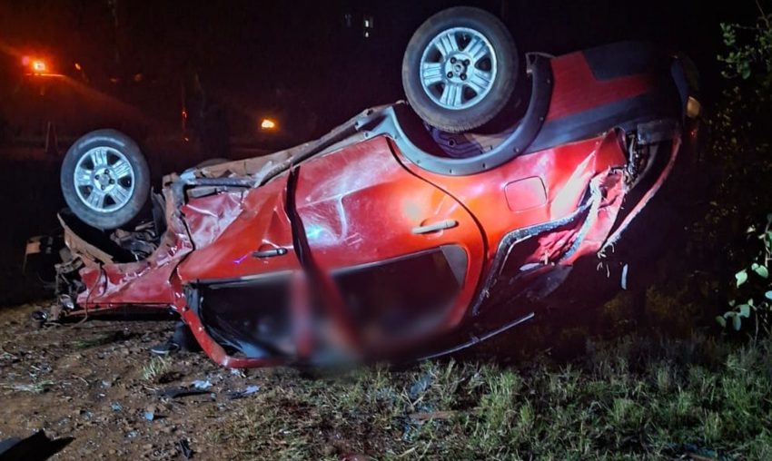  Grave despiste en la Ruta 14 dejó a tres jóvenes hospitalizados