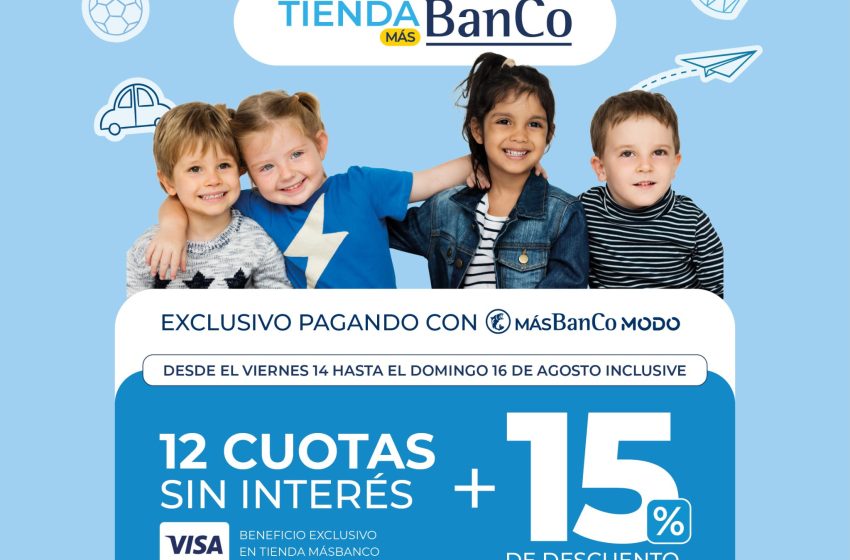  El Banco de Corrientes celebra la niñez a lo grande: hasta 30% de descuento y 3 cuotas sin interés
