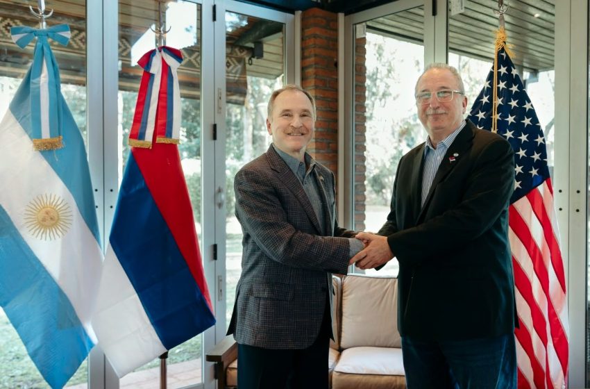  Passalacqua recibió al embajador de Estados Unidos: seguridad fronteriza, crimen organizado e inversiones en la agenda