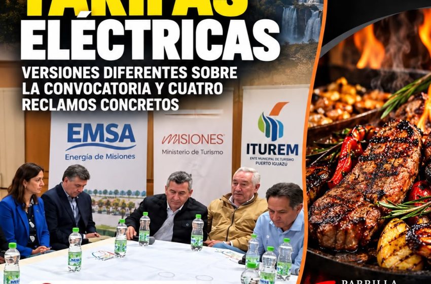 REUNIÓN POR LAS TARIFAS ELÉCTRICAS: VERSIONES DIFERENTES SOBRE LA CONVOCATORIA Y CUATRO RECLAMOS CONCRETOS