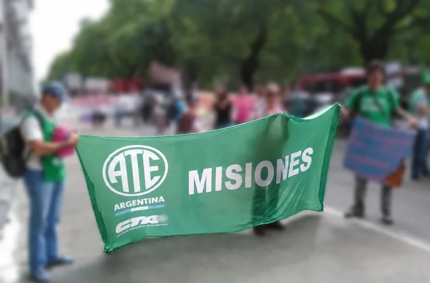  ATE Misiones repudia la visita de Milei y cuestiona “el modelo de ajuste que representa”