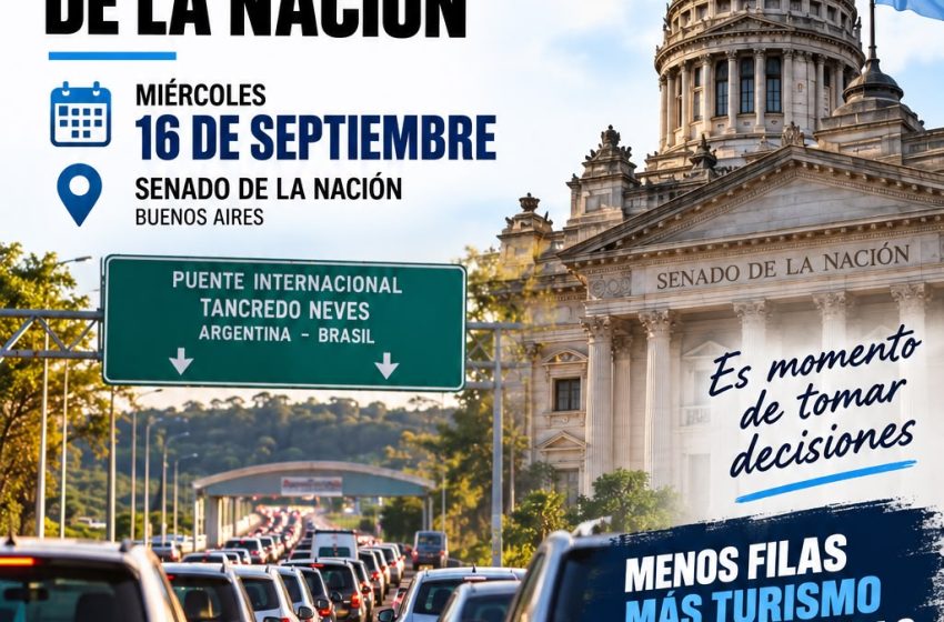  TANCREDO NEVES: EL PROBLEMA DE LA FRONTERA LLEGA AL SENADO DE LA NACIÓN