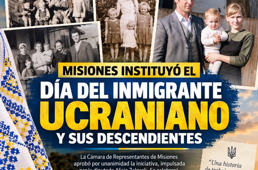  MISIONES INSTITUYÓ EL DÍA DEL INMIGRANTE UCRANIANO Y SUS DESCENDIENTES