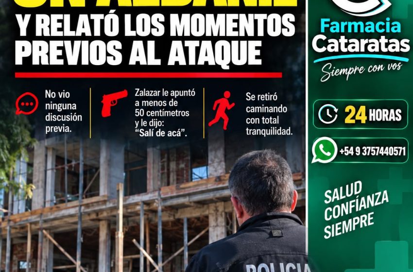  CASO WIEBEL: DECLARÓ UN ALBAÑIL QUE ESTABA EN EL LUGAR Y RELATÓ LOS MOMENTOS PREVIOS A LOS DISPAROS