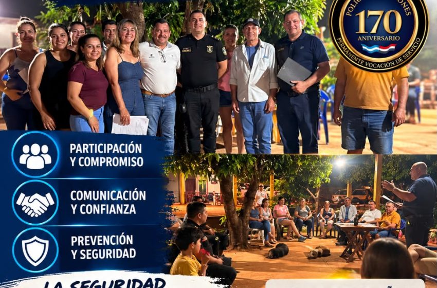  VECINOS Y POLICÍA REFUERZAN LA PREVENCIÓN EN EL BARRIO LAS LEÑAS DE PUERTO IGUAZÚ
