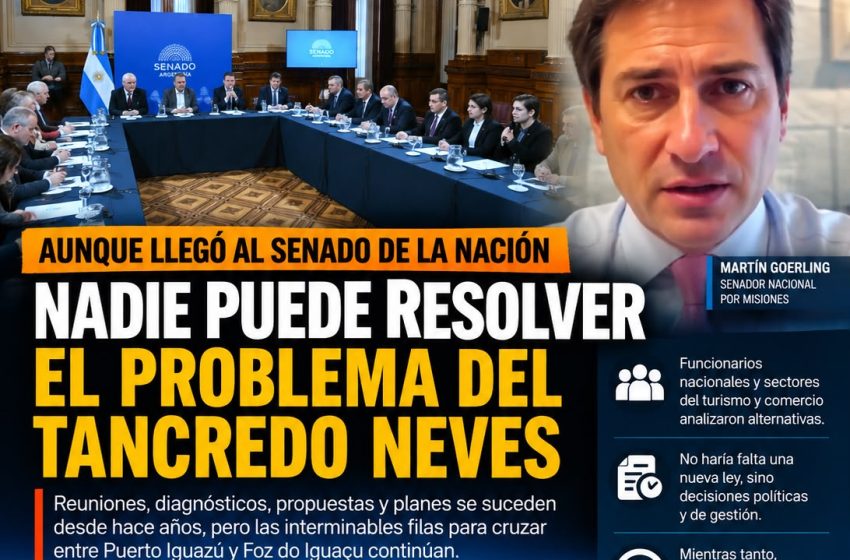  FILAS EN EL PUENTE DE IGUAZÚ CON BRASIL: TODOS ENTIENDEN EL PROBLEMA, NADIE LOGRA RESOLVERLO