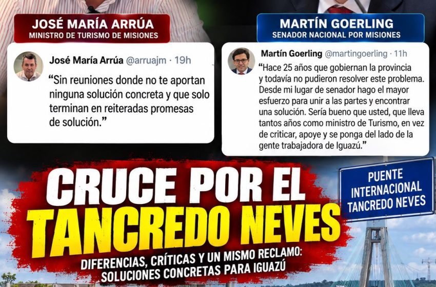  ARRÚA CUESTIONÓ LA REUNIÓN POR EL TANCREDO NEVES Y GOERLING LE RESPONDIÓ: “HACE 25 AÑOS QUE GOBIERNAN”