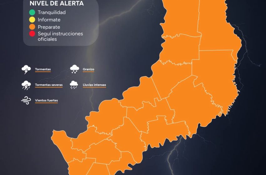  Alerta naranja por tormentas en Misiones: estará vigente hasta el sábado por la tarde